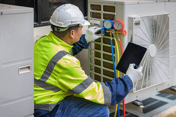 Professional Air Duct Cleaning technician working in South Prairie, WA